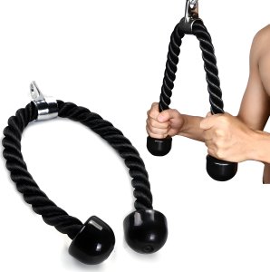 Retoo LINA SZNUR UCHWYT DO WYCIĄGU ATLASU NA TRICEPS BICEPS MOCNY DO 200 KG 3