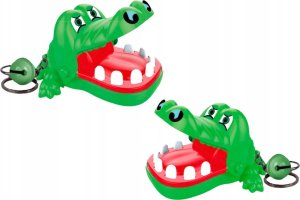 Breloczek LeanToys Brelok Z Gryzącym Krokodylkiem Dzwoneczek Zielony 2