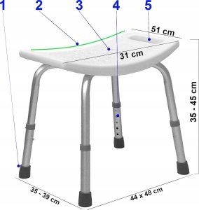 Armedical Rehabilitation shower stool 4
