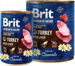 Brit BRIT Premium by Nature Junior Turkey with liver - Wet dog food - 800 g 2