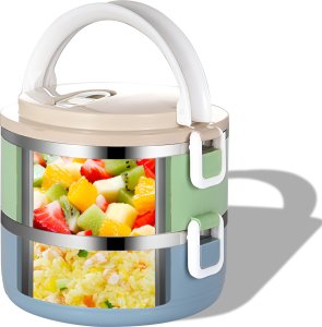 Retoo POJEMNIK TERMICZNY NA ŻYWNOŚĆ ZUPĘ TERMOS OBIADOWY STAL NIERDZEWNA 1,4L 14