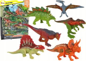 Figurka LeanToys Zestaw Figurki Dinozaury 6 sztuk Kolorowe LEAN Toys 1