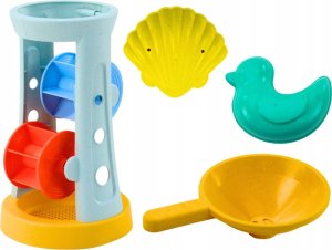 LeanToys Zestaw Zabawek Do Piasku Młynek Grabki Łopatka Foremki LEAN Toys 2