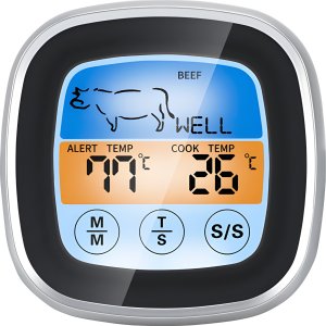 Retoo TERMOMETR DO MIĘSA KUCHENNY WĘDZARNI GRILLA RYB 250C 8