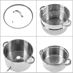 Kadax Sokownik Parowy 8L Na Gaz Indukcje Garnek Nierdzeny 3w1 Do Soków Owoców 3