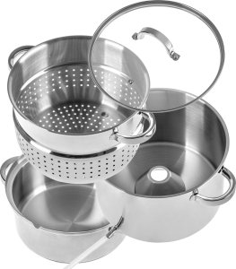 Kadax Sokownik Parowy 8L Na Gaz Indukcje Garnek Nierdzeny 3w1 Do Soków Owoców 7