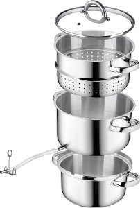 Kadax Sokownik Parowy 5L Na Gaz Indukcje Garnek Nierdzewny 3w1 Do Soków Owoców 5