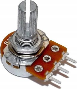 Rosfix ROSFIX POTENCJOMETR LINIOWY OBROTOWY B10K 10K OHM 300 STOPNI METALOWY 4