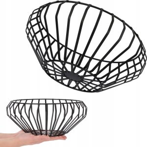 Kadax Koszyk Metalowy Na Owoce Warzywa Czarny Metalowy 3