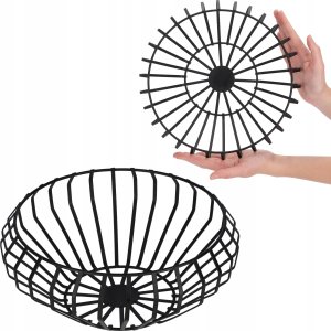 Kadax Koszyk Metalowy Na Owoce Warzywa Czarny Metalowy 4