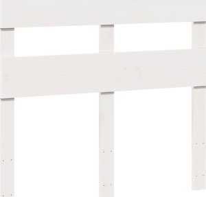 vidaXL vidaXL Rama łóżka bez materaca, biała, 90x200 cm, lite drewno sosnowe 6