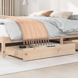 vidaXL vidaXL Szuflady pod łóżko, z kółkami, 2 szt., 90x55x16 cm, sosna 2