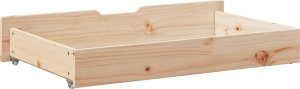 vidaXL vidaXL Szuflady pod łóżko, z kółkami, 2 szt., 90x55x16 cm, sosna 6