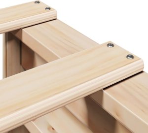 vidaXL vidaXL Rama łóżka bez materaca, 120x190 cm, lite drewno sosnowe 9