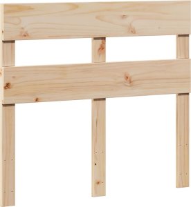 vidaXL Rama łóżka bez materaca, 75x190 cm, lite drewno sosnowe 6