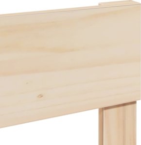 vidaXL Rama łóżka bez materaca, 75x190 cm, lite drewno sosnowe 10