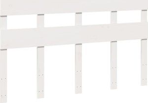 vidaXL vidaXL Rama łóżka bez materaca, biała, 140x190 cm, lite drewno sosnowe 5