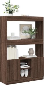 vidaXL vidaXL Kredens, brązowy dąb, 92x33x140 cm, materiał drewnopochodny 4