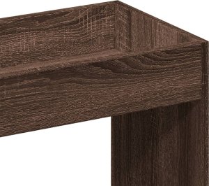 vidaXL vidaXL Kredens, brązowy dąb, 92x33x140 cm, materiał drewnopochodny 9