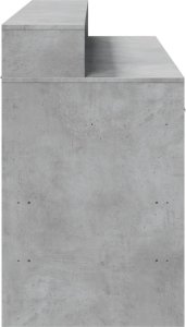 Biurko vidaXL Szare 140 cm x 55 cm 7