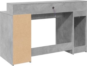 Biurko vidaXL Szare 140 cm x 55 cm 8