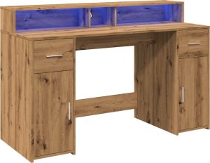 Biurko vidaXL Dąb Artisan 140 cm x 55 cm 3