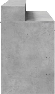 Biurko vidaXL Szare 120 cm x 55 cm 7