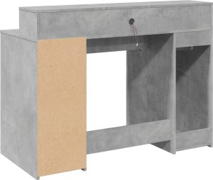 Biurko vidaXL Szare 120 cm x 55 cm 8