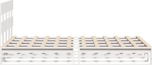 vidaXL vidaXL Rama łóżka bez materaca, biała, 160x200 cm, lite drewno sosnowe 7