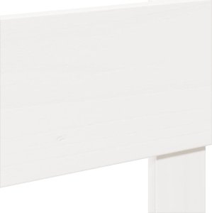 vidaXL vidaXL Rama łóżka bez materaca, biała, 160x200 cm, lite drewno sosnowe 9