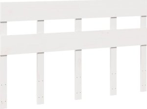vidaXL vidaXL Rama łóżka bez materaca, biała, 120x200 cm, drewno sosnowe 5