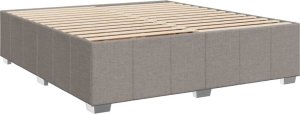 vidaXL vidaXL Rama łóżka bez materaca, taupe, 200x200 cm, obita tkaniną 3