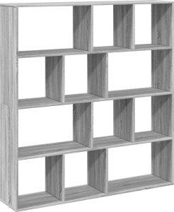 vidaXL vidaXL Regał, szary dąb sonoma, 132x29x141,5 cm 7