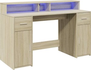 Biurko vidaXL Dąb Sonoma 140 cm x 55 cm 3
