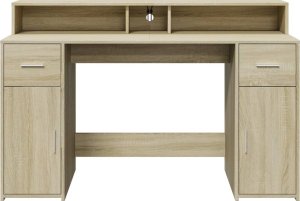 Biurko vidaXL Dąb Sonoma 140 cm x 55 cm 6