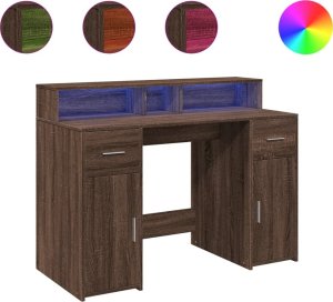 Biurko vidaXL Brązowe 120 cm x 55 cm 2