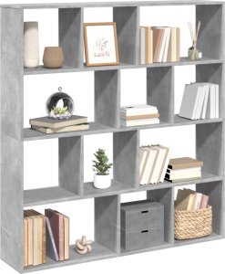 vidaXL Regał, szarość betonu, 132x29x141,5 cm 4