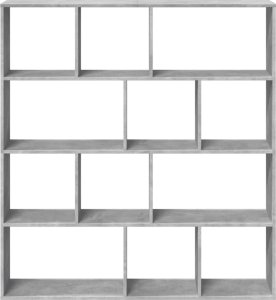 vidaXL Regał, szarość betonu, 132x29x141,5 cm 5