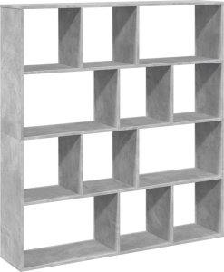 vidaXL Regał, szarość betonu, 132x29x141,5 cm 7