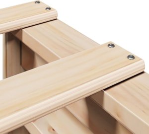 vidaXL vidaXL Rama łóżka bez materaca, 90x190 cm, lite drewno sosnowe 9