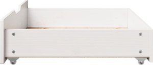 vidaXL vidaXL Szuflady pod łóżko, 2 szt., białe, 80x55x16 cm, drewno sosnowe 5