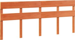 vidaXL vidaXL Rama łóżka bez materaca, woskowy brąz, 180x200 cm, lita sosna 5