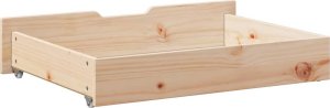 vidaXL vidaXL Szuflady pod łóżko, z kółkami, 2 szt., 85x55x16 cm, sosna 6