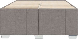 vidaXL vidaXL Rama łóżka, kolor taupe, 120x200 cm, obita tkaniną 4