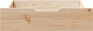 vidaXL vidaXL Szuflady pod łóżko, z kółkami, 2 szt., 75x55x16 cm, sosna 3