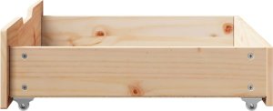 vidaXL vidaXL Szuflady pod łóżko, z kółkami, 2 szt., 75x55x16 cm, sosna 5