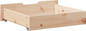 vidaXL vidaXL Szuflady pod łóżko, z kółkami, 2 szt., 75x55x16 cm, sosna 6