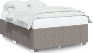 vidaXL vidaXL Rama łóżka bez materaca, taupe, 140x190 cm, obita tkaniną 2