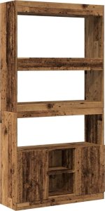 vidaXL Kredens, stare drewno, 92x33x180 cm 2