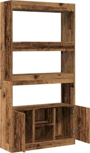 vidaXL Kredens, stare drewno, 92x33x180 cm 8